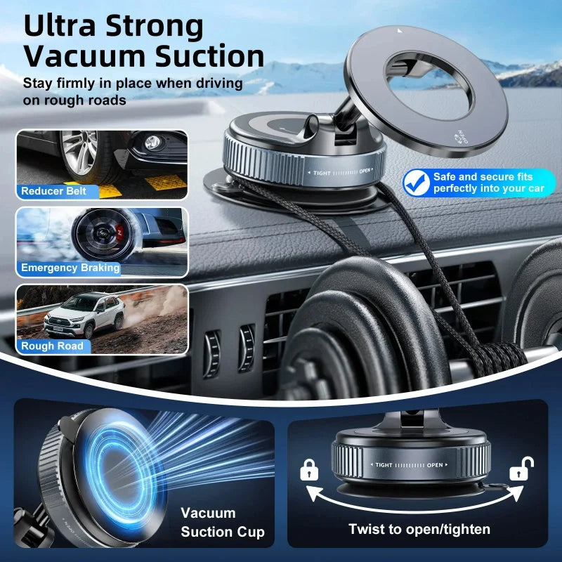 MagFlex 360™ – 360° Rotating Magnetic Car Phone Mount