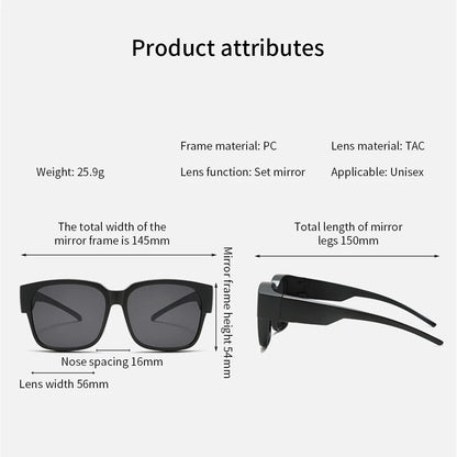 Polarized Fit Over Sunglasses for Prescription Glasses – Anti-Glare Driving & Fishing Eyewear