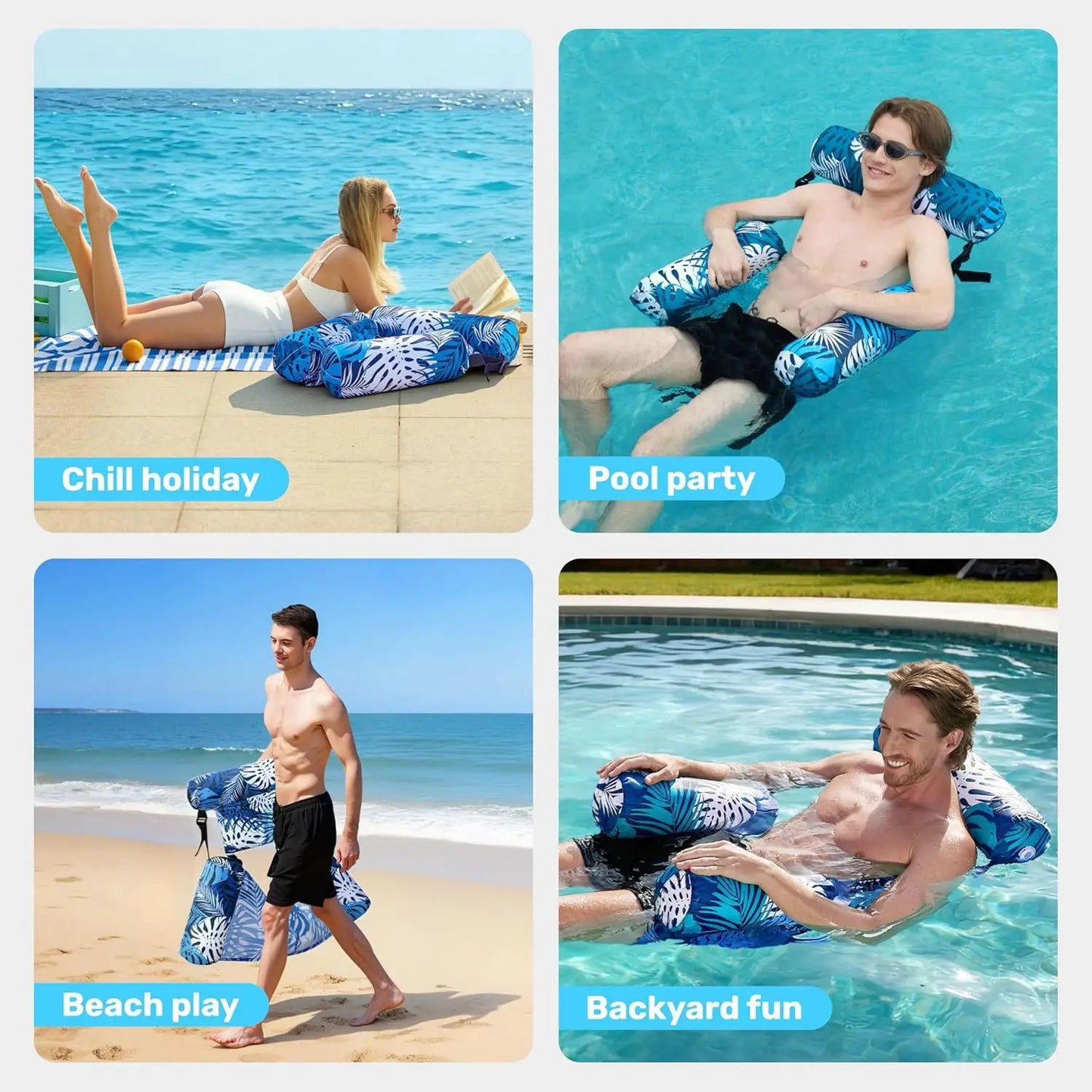 Inflatable Water Hammock Floating Lounger