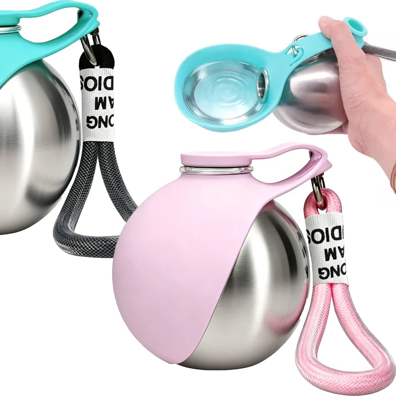 Pet water bottle, leak proof travel cup for dogs and cats
